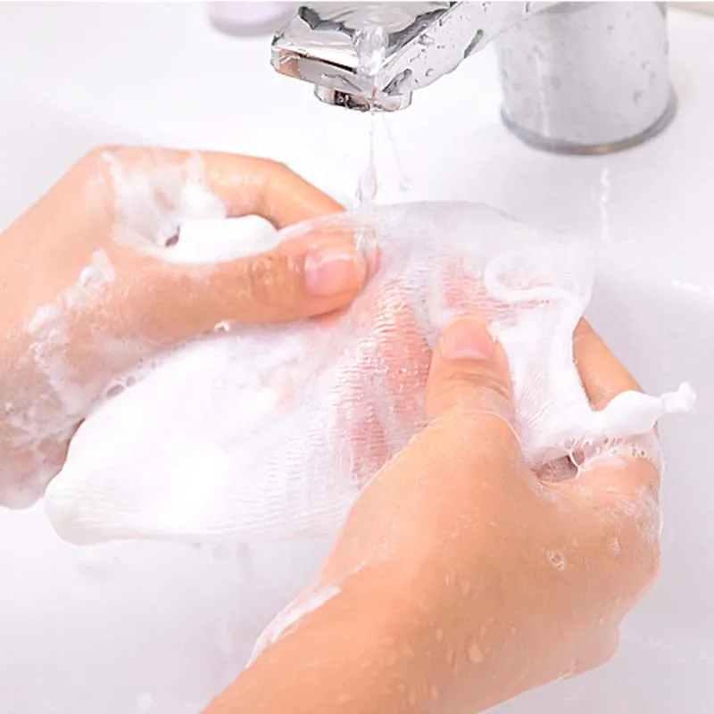 Soap Blister Net Cleanser Handmade Soap Bubble Net Antibacterial Cleansing Foam Net Bubble Bags 