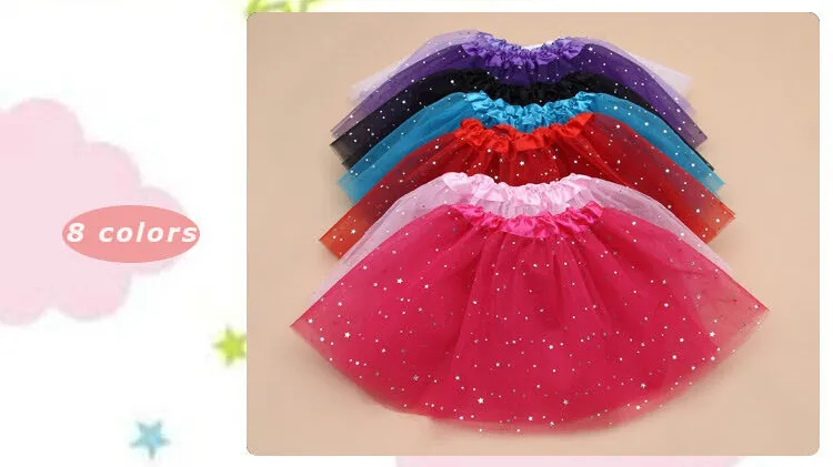 Nouveau arrivé paillettes ballet tutu jupe Filles Bling Paillettes Tutu Jupes Princesse Dressup paillette jupes Tulle Dancewear En Gros