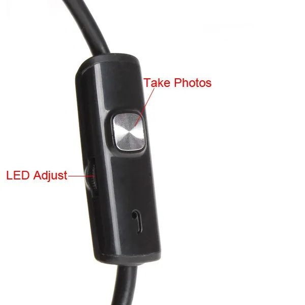 55 مم 6 LEDS Micro USB Camera Camera 7mm مقاومة للماء HD 720P 13MP الكاميرا أنبوب الأفعى Snake لـ Android PC 4361111