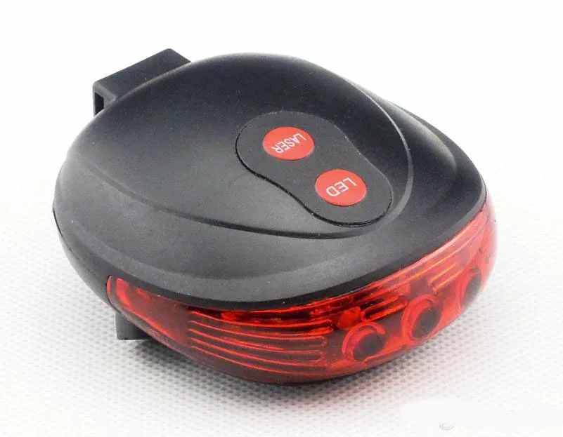 1 zestaw Akcesoria rowerowe LED LED LED LED LED LED Bike Tail Light (2 Laser + 5 LED), LED Light Bike Bezpieczeństwo Bezpieczeństwa Światło