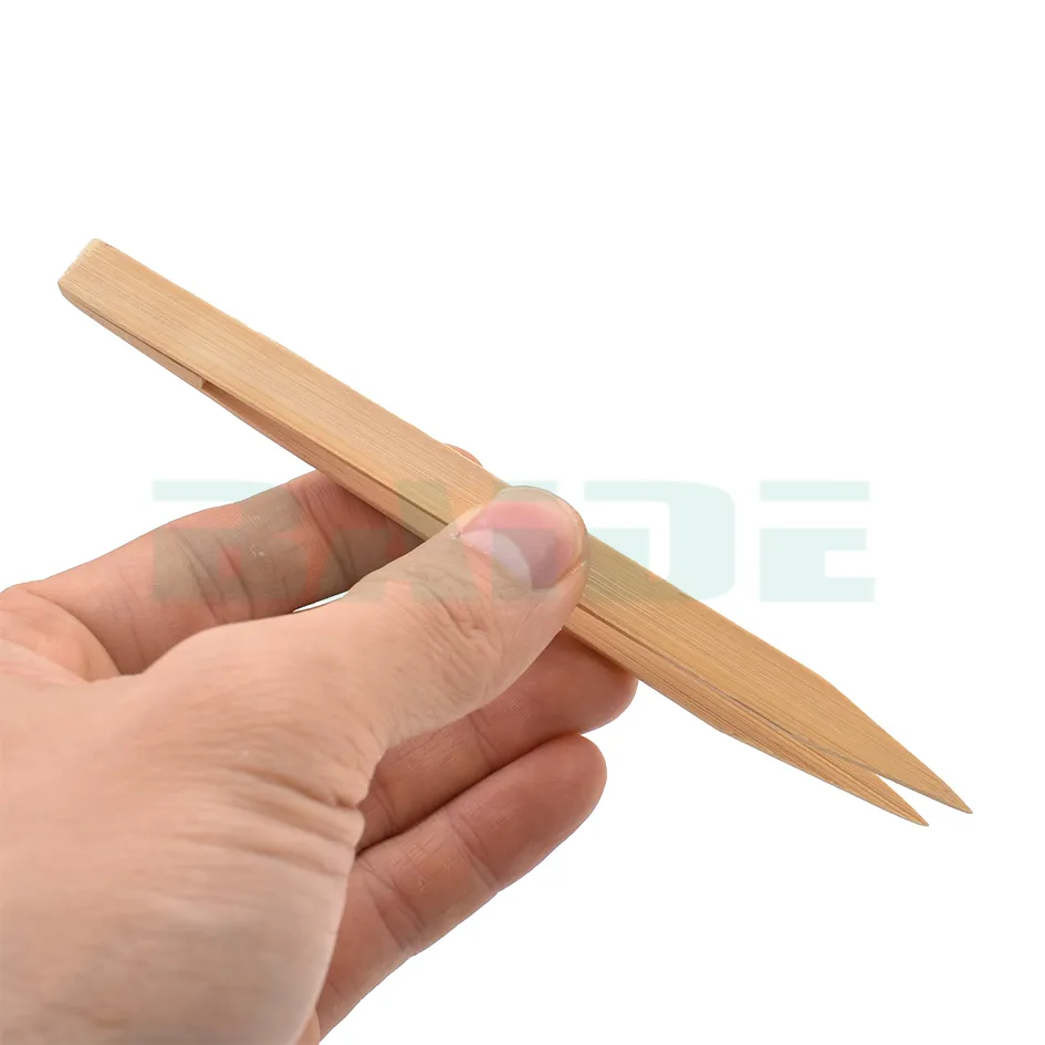 15 cm antistatische Promotion Spitze Spitze Bambus gerade Pinzette Teezange praktisches Werkzeug