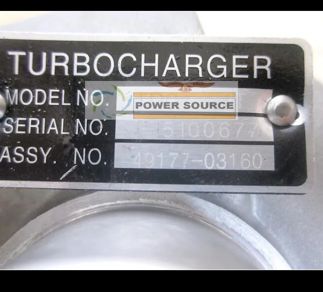 TURBO TD04-12T 49177-03160 1G565-1701 1G565-17012 Turbocompressore Mitsubishi Pajero L200 Bobcat S250 Minipala Kubota V3300-T 3.3L