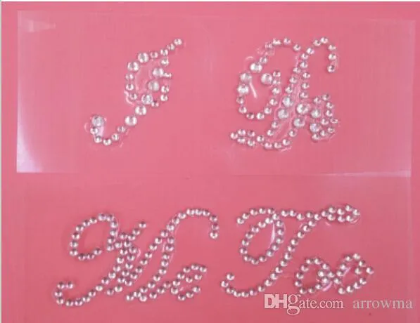 Silver Crystal Wedding Shoe Stickers "I DO & ME TOO" Bridal Accessories Sandal Sole Stickers Clear Rhinestones Decoration