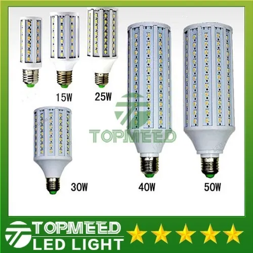 epacket LEDトウモロコシライトE27 E14 B22 SMD5630 85-265V 12W 15W 25 W 30 W 40ワット電球360°LED照明ランプ55