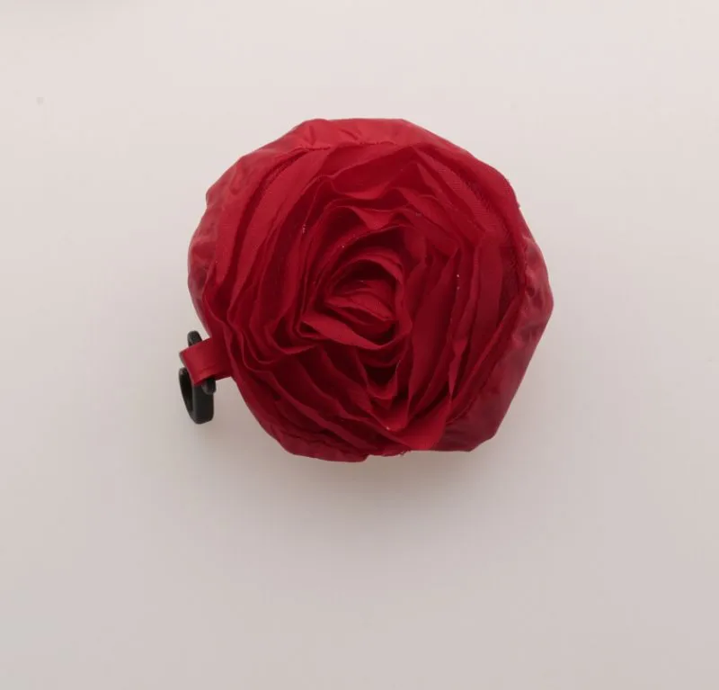 Heiß ! 5 Stück rote Farbe hübsche Rose faltbare Eco wiederverwendbare Einkaufstasche 39,5 cm x 38 cm 430