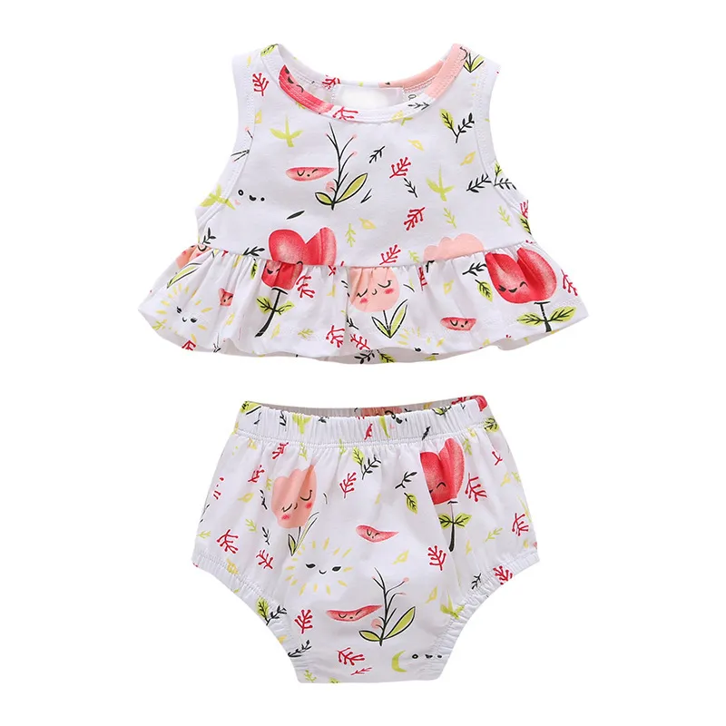 Ropa Encantadora Para Bebé Niña, Conjunto De Ropa De Verano Para