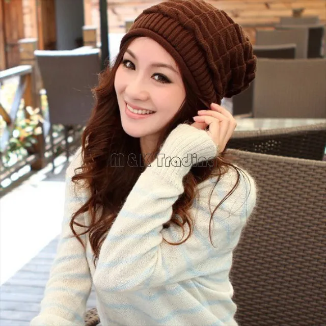 Ladies 100% Cashmere Beanie Hat: Rolled Edge, Knitted Skull Cap, Soft & Warm For Winter
