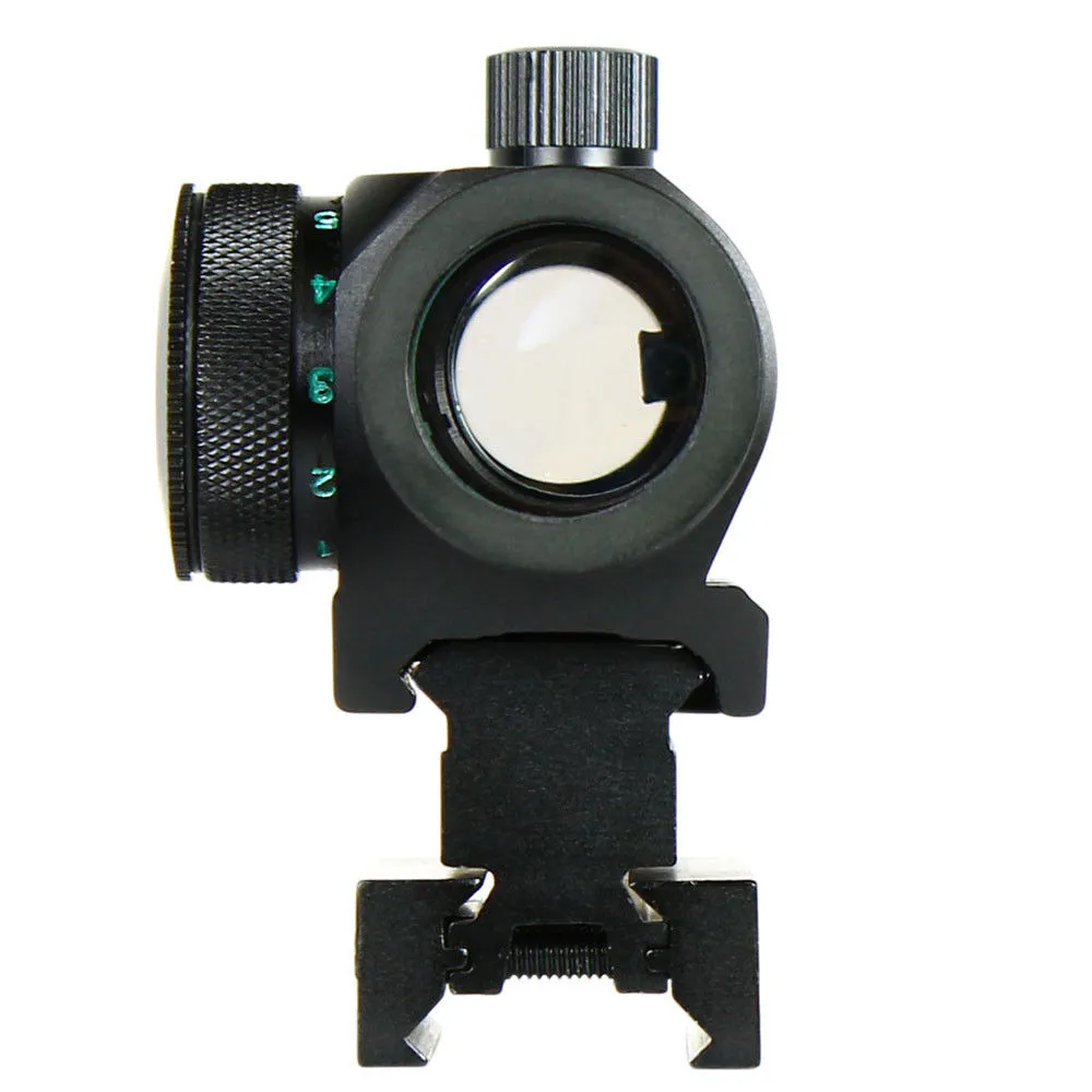 Tactical Reflex Red Green Dot Sight Scope w / Dual High / Low Profile Rail Mounts