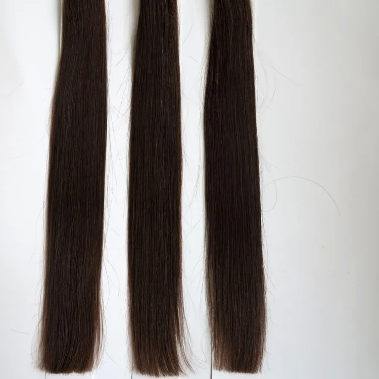 50g 50Strands Pre 본드 네일 U 팁 인모 헤어 익스텐션 18 20 22 24inch # 4 / Dark Brown 브라질 인디언 헤어 최고급