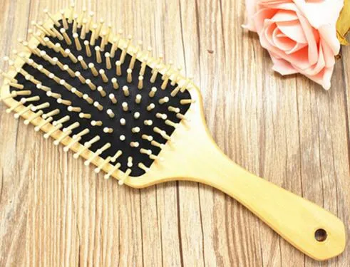 10 inch BIG Wooden Paddle Brush Wooden Hair Care Spa Massage Comb Antistatic Comb Drop 