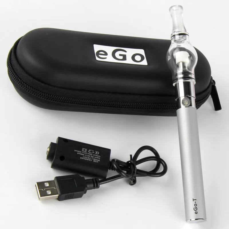 MOQ DAB 펜 기화기 키트 드라이 허브 유리 유리 글로브 허브 기화기 eGO-T 왁스 vapes 펜 650 1100mAh 자아 ECIG 배터리 VAPER