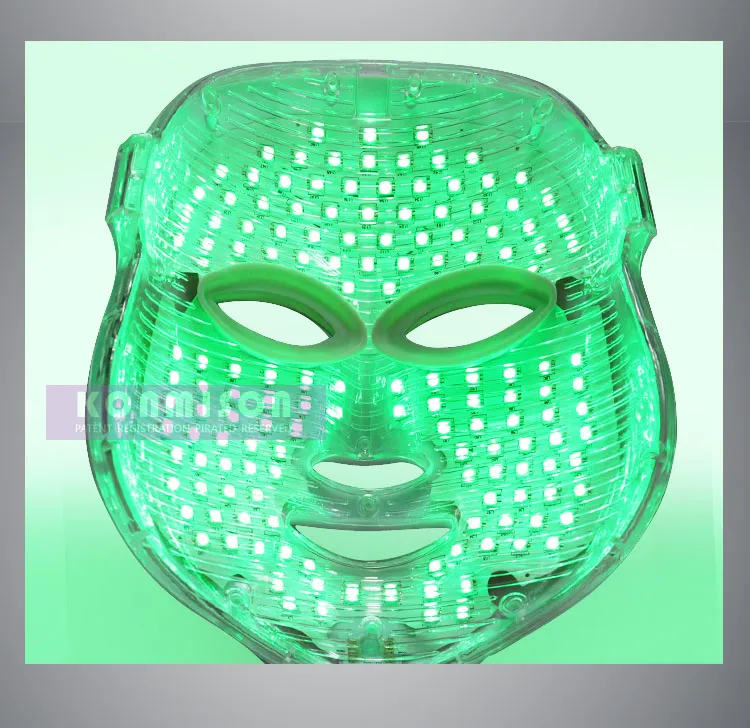 LED Facial Mask Led Lights PDT Pon Facial Mask 3 Lights Red Blue Green LED For Skin Rejuvenation Wrinkle Removal Facial 1171503