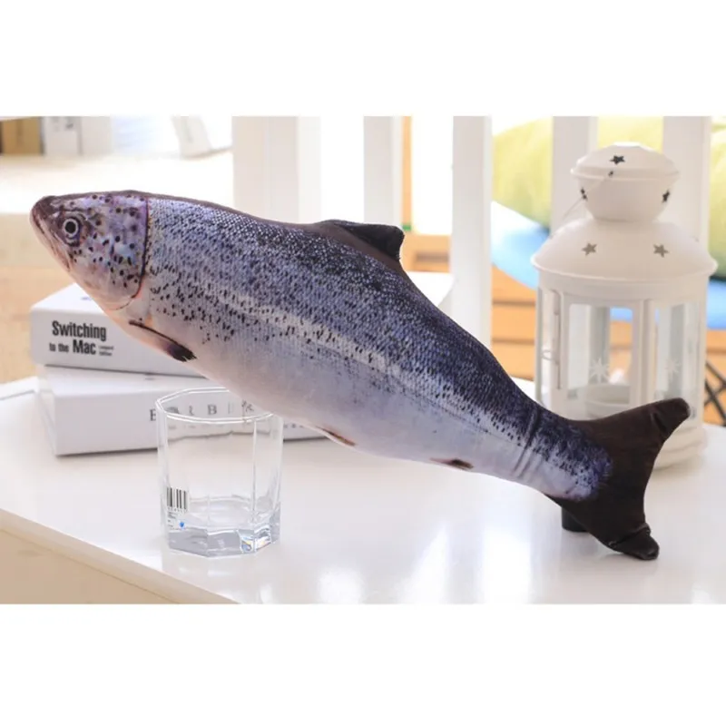 Simulazione Pesce Erba Gatta Giocattoli 7 Stile Pet Gattino Cuscino Morso di Erba Masticare Divertente Scratch Cuscino 20 cm Imbottito Animali Domestici