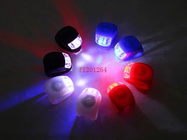 2 LED Bicycle Light Lamp Silicone Rear Back Light Wheel Waterproof Safety Bike 2LED Light,