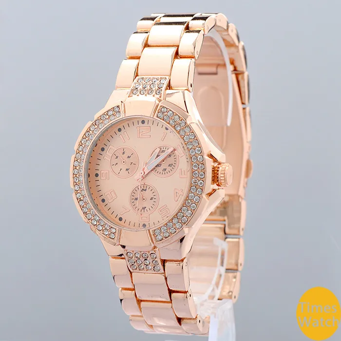 2019 Nuovo arrivato Nuove donne Guarda il marchio di vendita calda GS con orologio da polso in oro rosa con diamanti orologio da polso da donna i