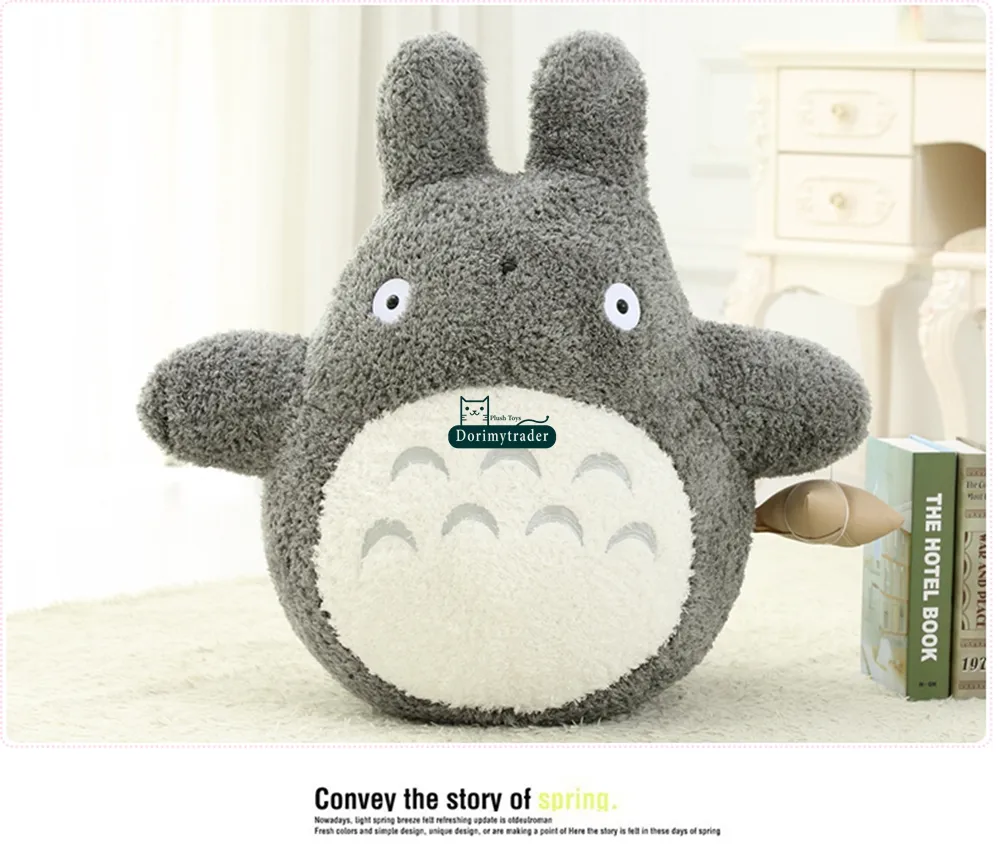 Dorimytrader 100 cm drôle peluche douce peluche grand Anime Totoro jouet joli cadeau d'anniversaire pour les bébés DY606368162903