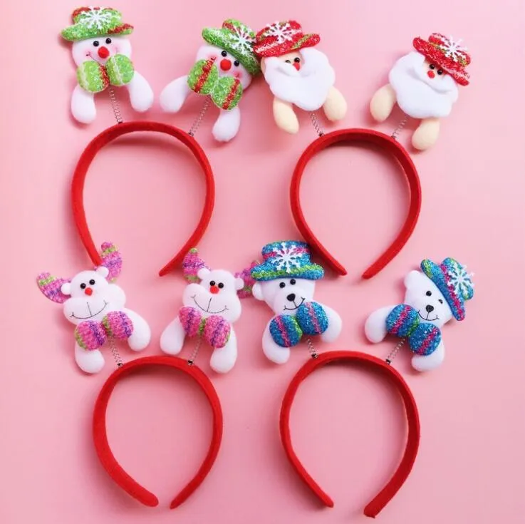 Christmas head hoop clasp hair band head band Christmas crafts head hoop party decoration CH01004