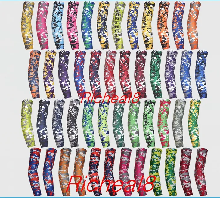 wholesale NOUVEAU 2016 tout nouveau dhl expédition Compression Sports Arm Sleeve Moisture Wicking softball, baseball digital camo sports guard