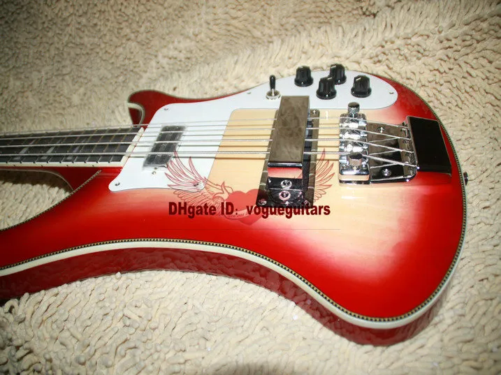 New! 4003 bass sunrise color electric bass guitar 