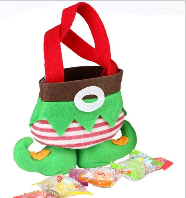 calze natalizie sacchetto di caramelle chirld Decorazioni natalizie Sacchetti di caramelle di nozze di Natale Regali adorabili Borsa di Natale per bambini CC02