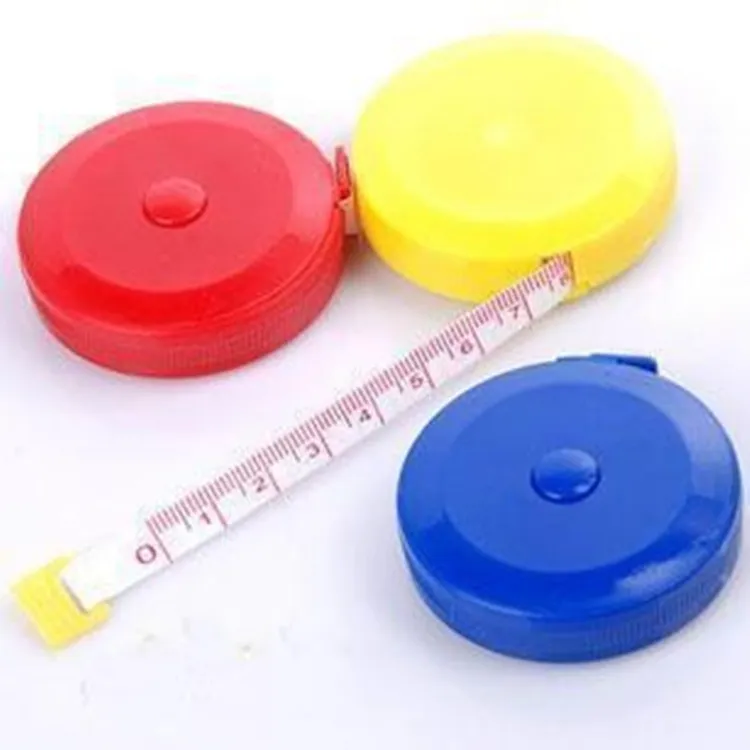 Hot good workmanship Plastic tape measure Home tool clothing size Soft feet Automatic retractable mix color