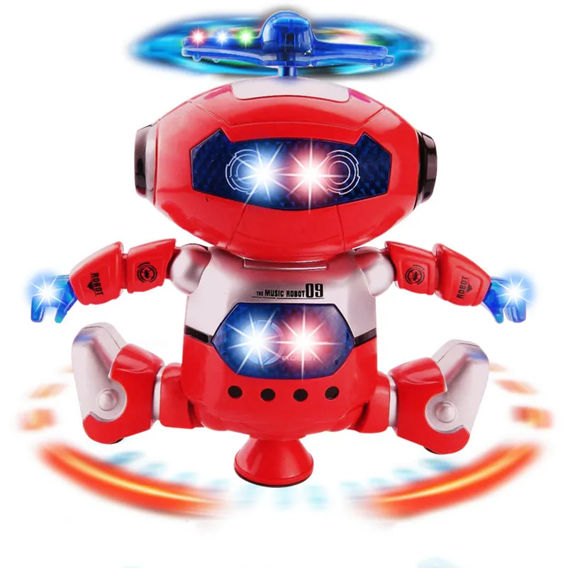Robot Ballerino Con Luci E Suoni – Cammina, Balla E Gira 360° Con Musica E LED, Giocattolo Interattivo Per Bambini
