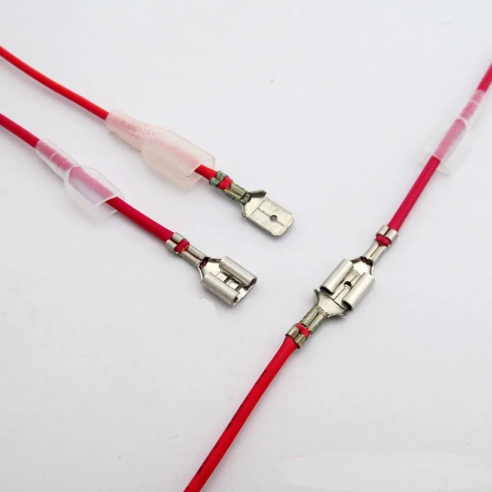 Spade Terminals Connector Speaker Wire Harness for Car Motocyle