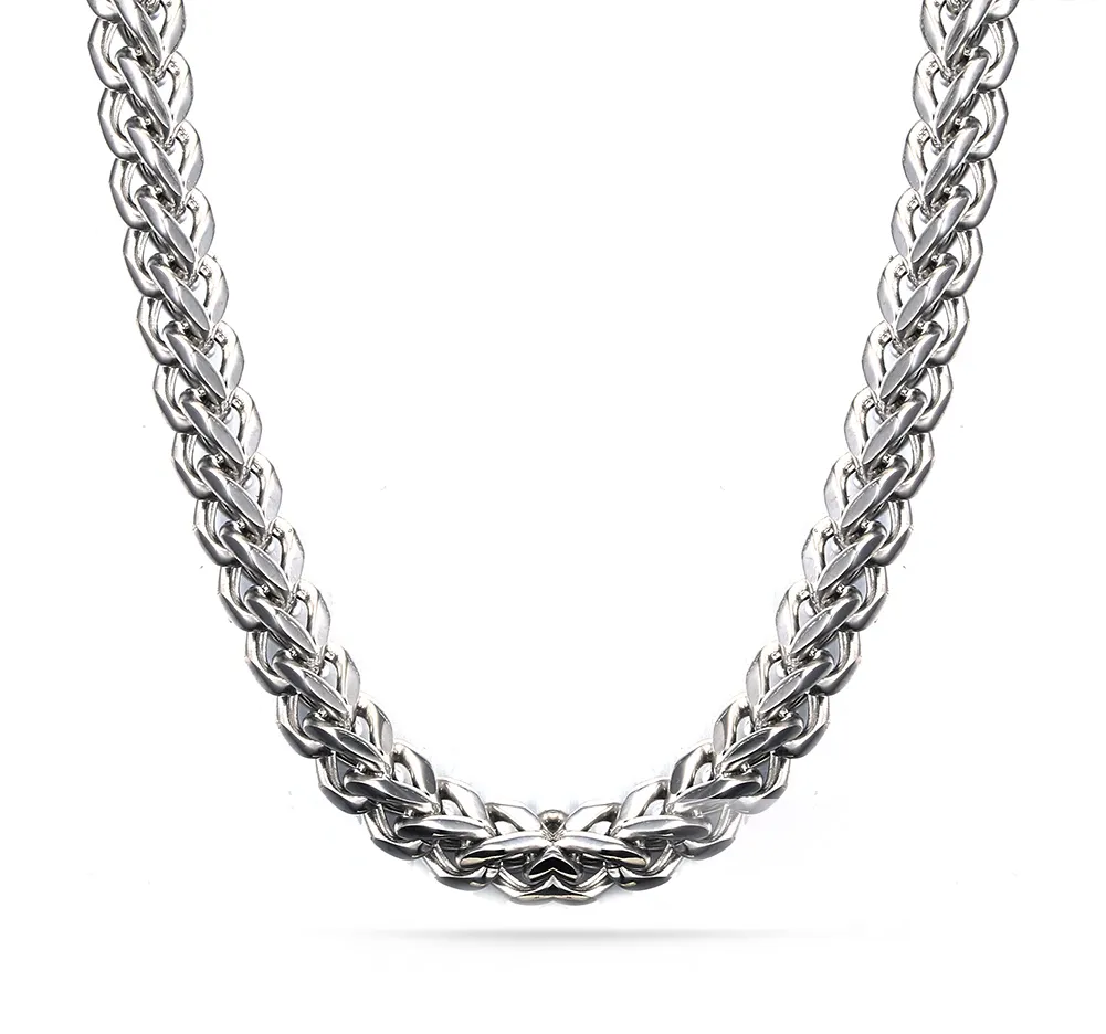 Fantastic Gift For Husband & Dad Healthy pollution-free Stainless steel Silver boxy Link chain Necklace Men's Jewelry 6mm 24''