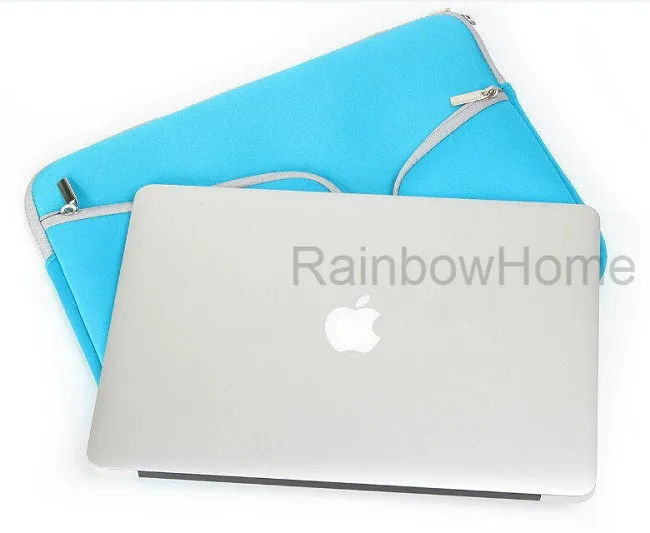 Slanke laptop beschermhoes ritszake pouch handtas voor macbook air pro retina 12 13 15 inch opslag reistassen duurzaam