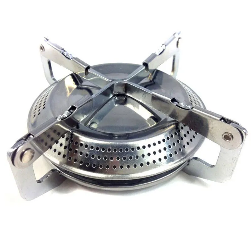 New Portable Outdoor Picnic Gas Stove Foldable Wild Dish Camping Mini Steel Stove Case 42927305495932
