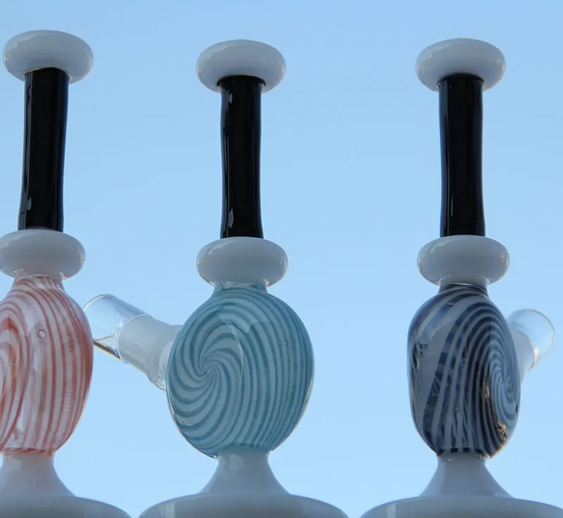 Nowa trzy kolorowa rura wodna mini szklana szklana platforma olejna daba rura szklana rura paznokci ma paznokcie miskę z 14,4 mm złącza