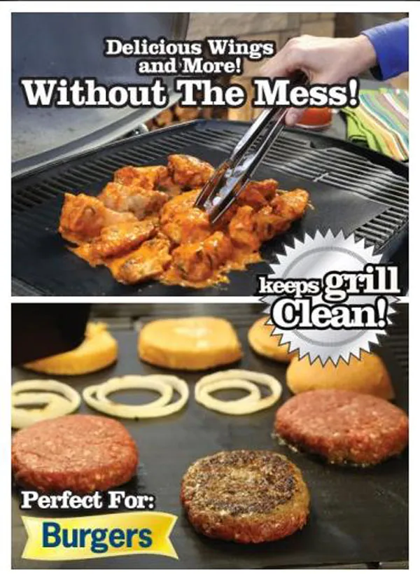 Grillmatte Backmatte Pad BBQ Grill-Tools Cooker tragbares Picknick Outdoor-Grill PTFE-beschichtetes Glasfasergewebe 40cm einfach sauber Antihaft