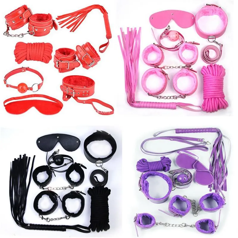 Rouge 7 pièces - Kit De Jouets Sexuels Bdsm Pour Femmes, Ensemble