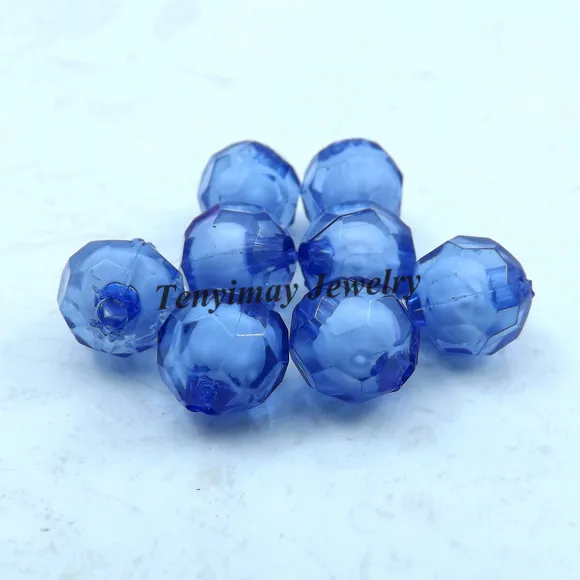 10mm Bead In Bead Fashion Faceted Acrylic Beads DIY Accessory Wholesale 