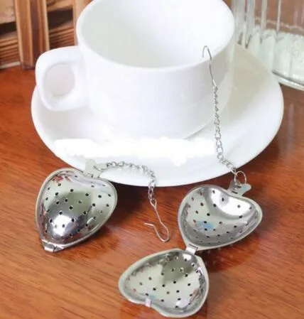 Stainless Steel Heart Shape Tea Infuser Strainer Filter Loose Leaf