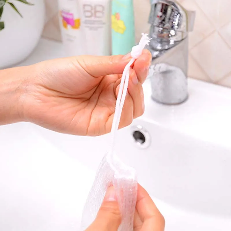 Soap Blister Net Cleanser Handmade Soap Bubble Net Antibacterial Cleansing Foam Net Bubble Bags 