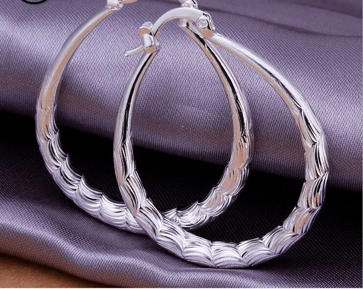 Nouveau style bijoux de mode mélangé de haute qualité 925 boucles d'oreilles en argent sterling oreille créoles es / chaud meilleur cadeau livraison gratuite 1760