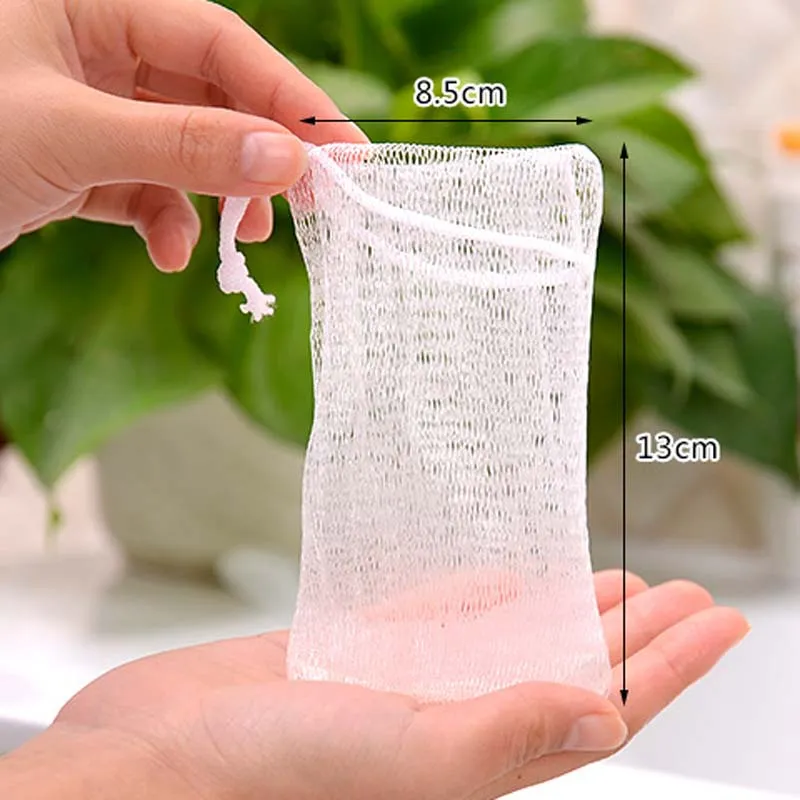 Soap Blister Net Cleanser Handmade Soap Bubble Net Antibacterial Cleansing Foam Net Bubble Bags 