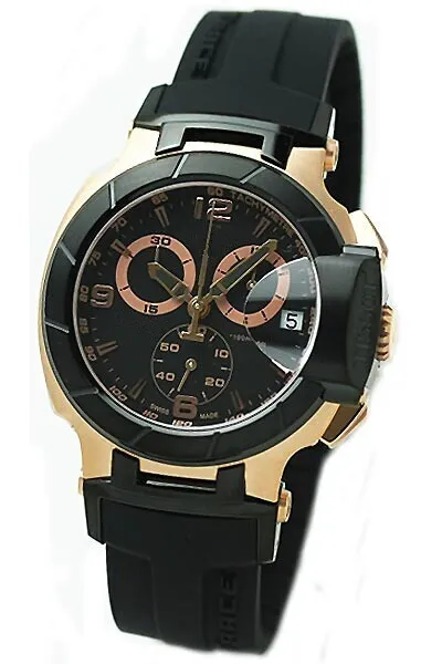 熱い販売ジャパンクォーツ運動クロノグラフメンズウォッチブラックゴム腕時計TS07