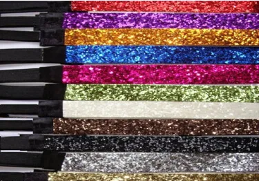 Nieuwe aankomst zebra kleur glitter hoofdbanden voor meisje softbal hoofdbanden Sparkle band 1.5 * 25cm