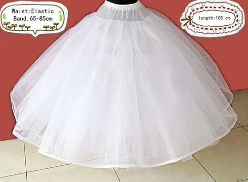 In Stock Petticoat Ball Gown For Bridal Dresses Wedding Accessory Underskirt waist size 65 to 85cm length 105cm Undergarment Wedding Accessories