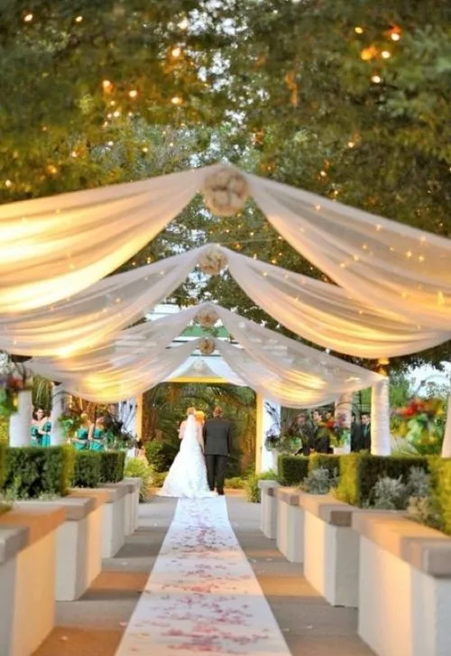 Decoraciones de boda de tul cubiertas de silla de fondos de fondos de boda decoraciones de bancos arco personalizado hecho a 150 cm de ancho de 100 metros de larga duración6639032