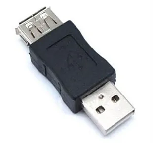 Groothandel 100 stks / partij Standaard USB 2.0 Een Vrouw tot 2.0 Mannelijke Adapter Converter F M voor Tablet Converter