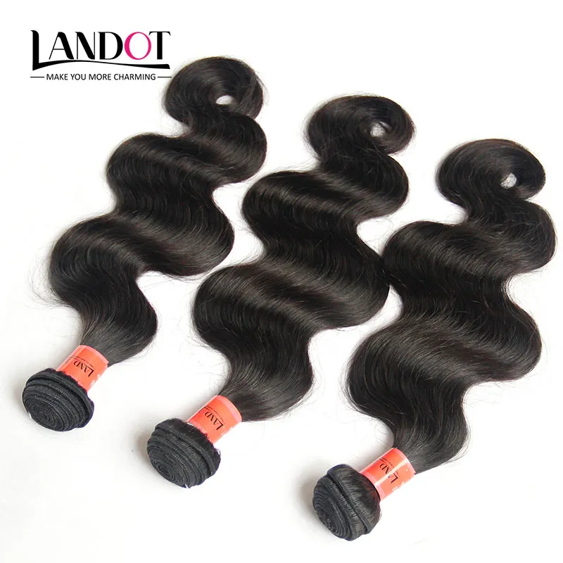 9A бразильская волна волос волос Virgin 100% человеческих волос соткает 3 комплекта 100g / pcs 8-36inch Unprocessed бразильские волнистые remy выдвижения волос