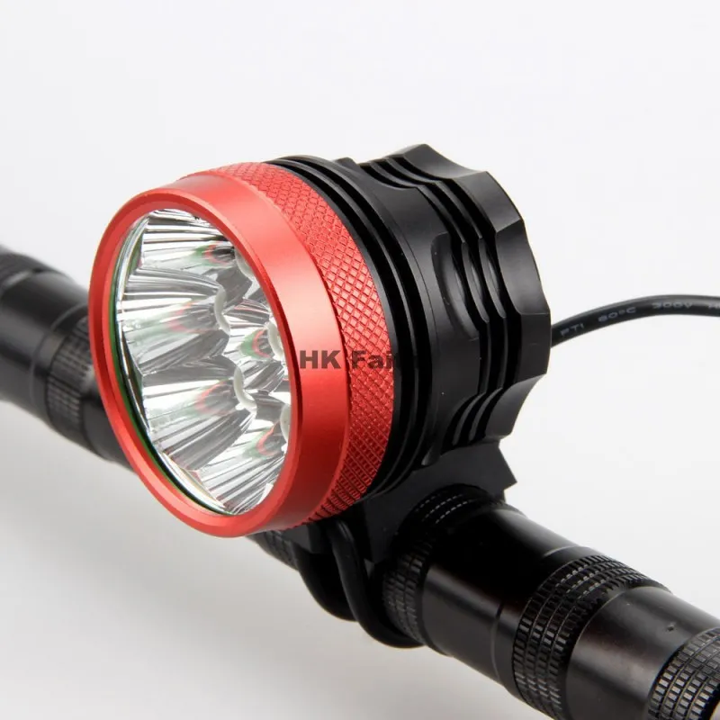 12000ルーメン8xcree XML T6 LEDヘッドライト8T6ヘッドランプ自転車自転車ライト防水懐中電灯84V 18650バッテリーパックチャージ6676470