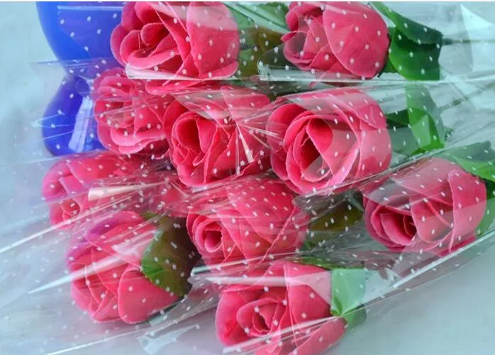 50 pçs / lote Rosas Artificiais Flor De Seda Branca De Casamento Bouquet De Noiva Decoração de Casa 2.3 