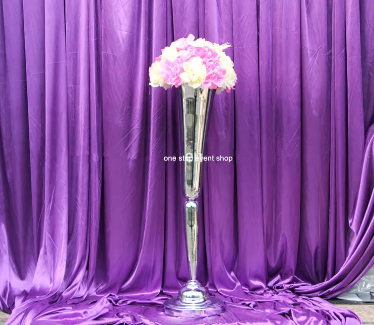 China tall mental centerpiece vases and wedding centerpiece and flower stand