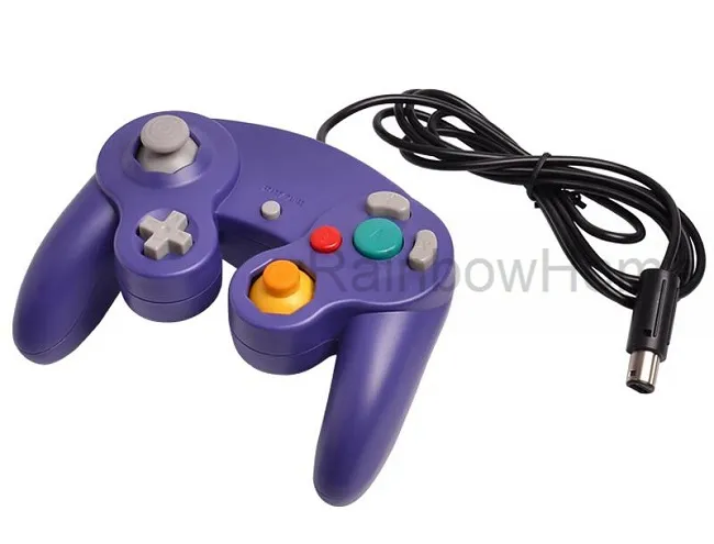 NGC Wired Game Controller Gamepad for NGC Gaming Console Gamecube Turbo DualShock Wii U Extension Cable Transparent Color