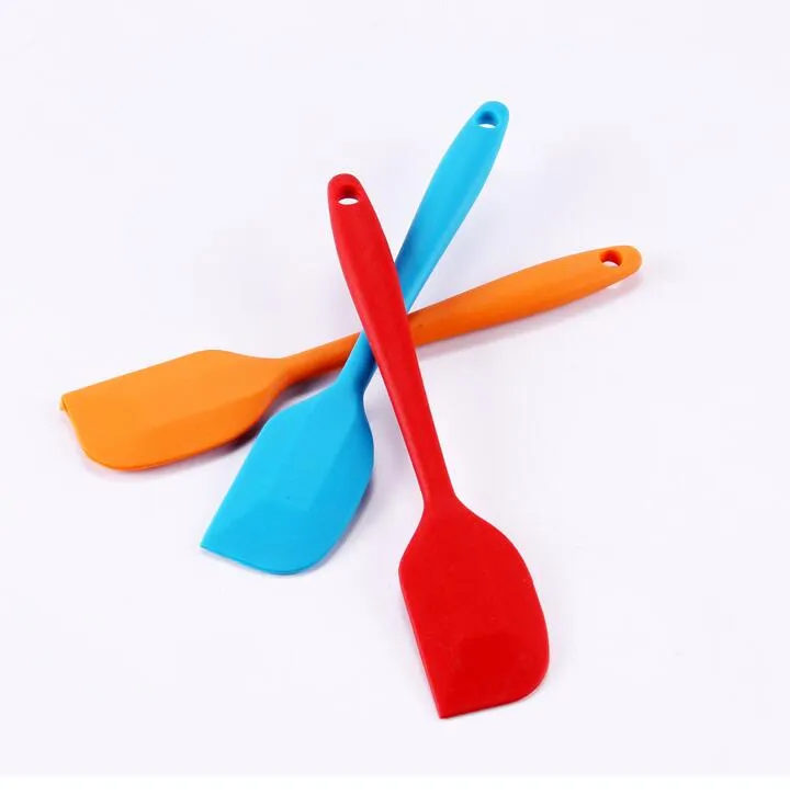 Spatule à gâteau en Silicone couleur bonbon de mariage, grattoir à pâte pour outils à gâteaux flocon de neige HK09