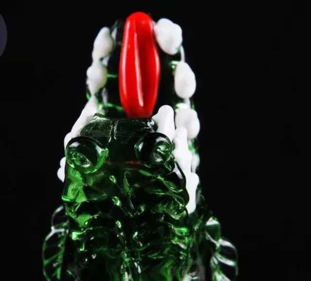 Crocodile Bubble Head Gros Verre Bongs Brûleur À Huile Tuyaux En Verre Eau Rigs Fumer